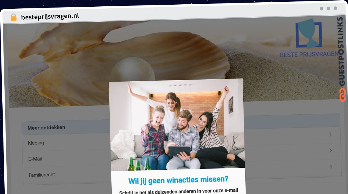 Publish Guest Post on besteprijsvragen.nl