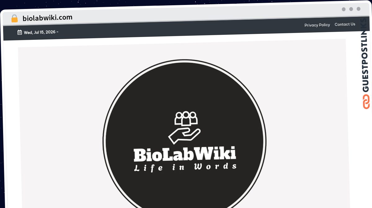 Publish Guest Post on biolabwiki.com
