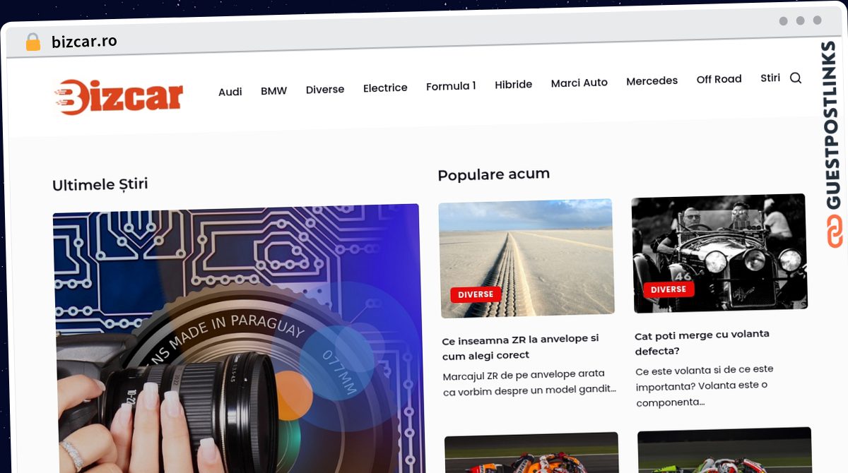 Publish Guest Post on bizcar.ro