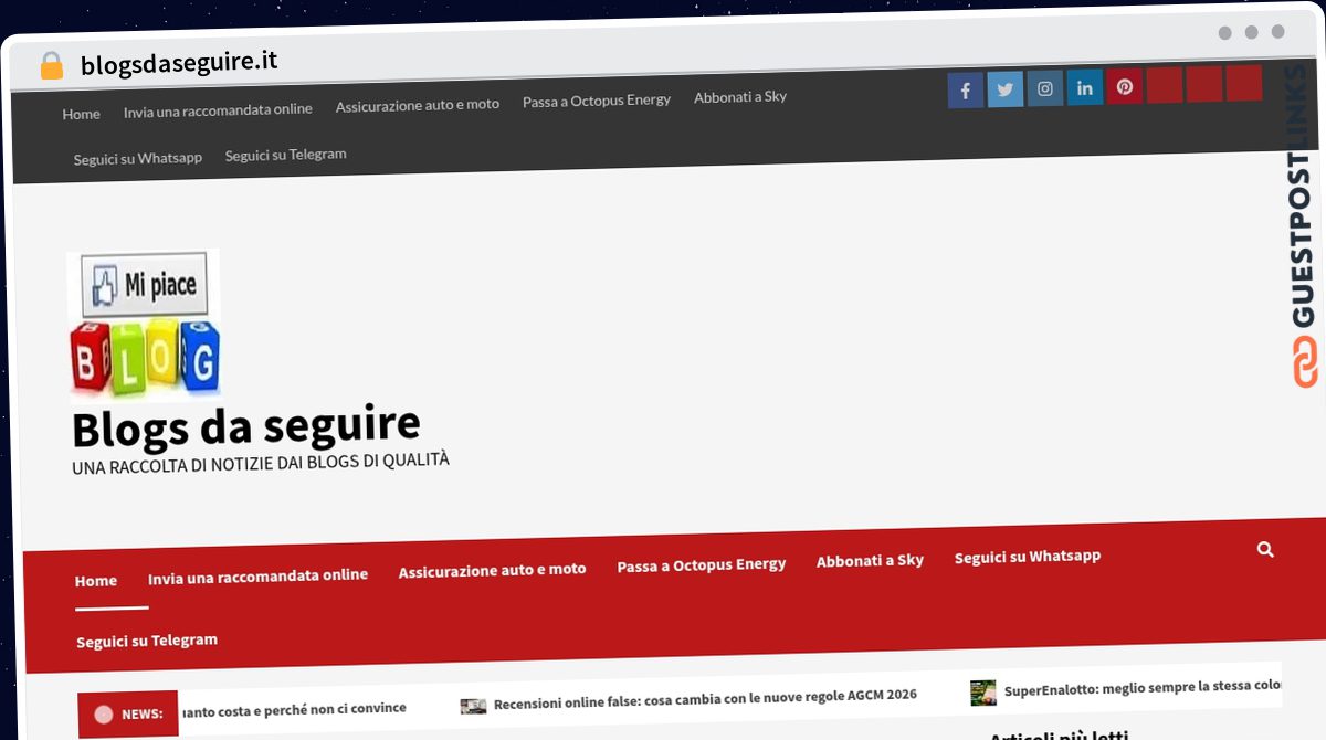 Publish Guest Post on blogsdaseguire.it