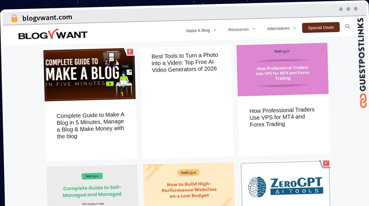 Publish Guest Post on blogvwant.com