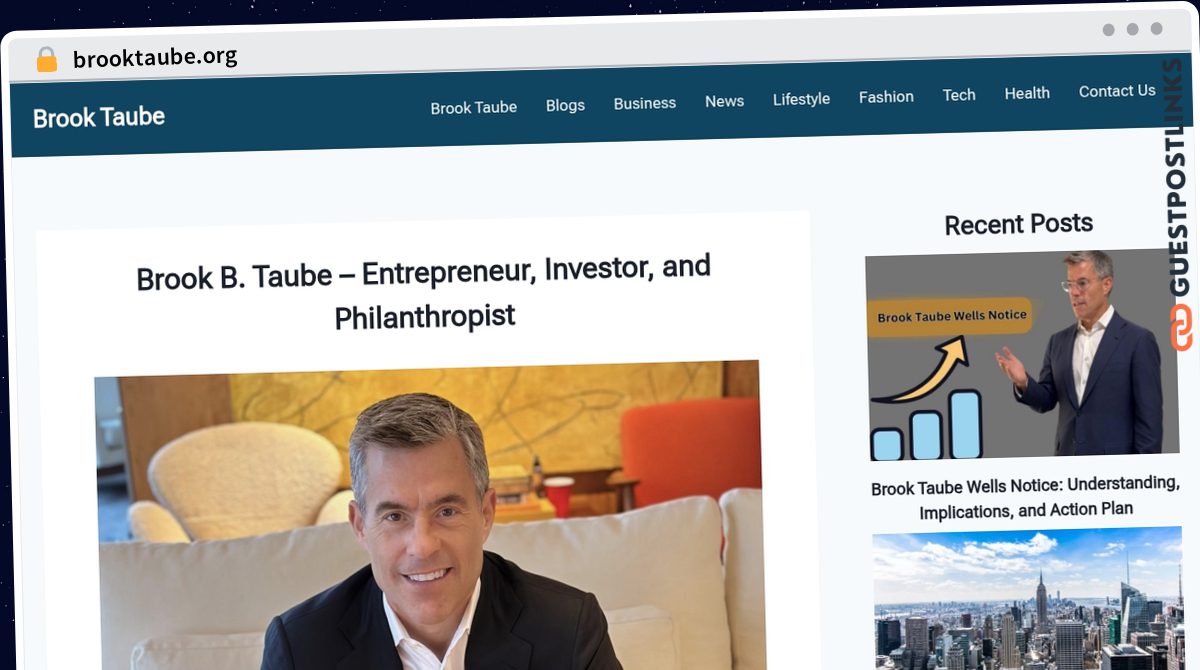 Publish Guest Post on brooktaube.org