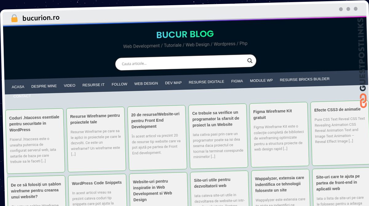 Publish Guest Post on bucurion.ro