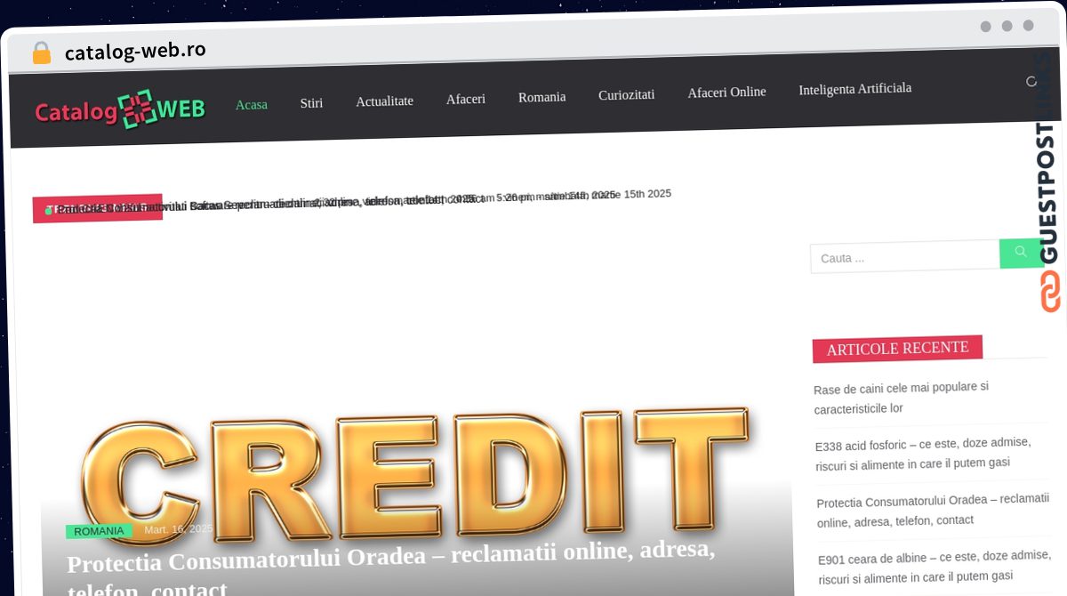 Publish Guest Post on catalog-web.ro