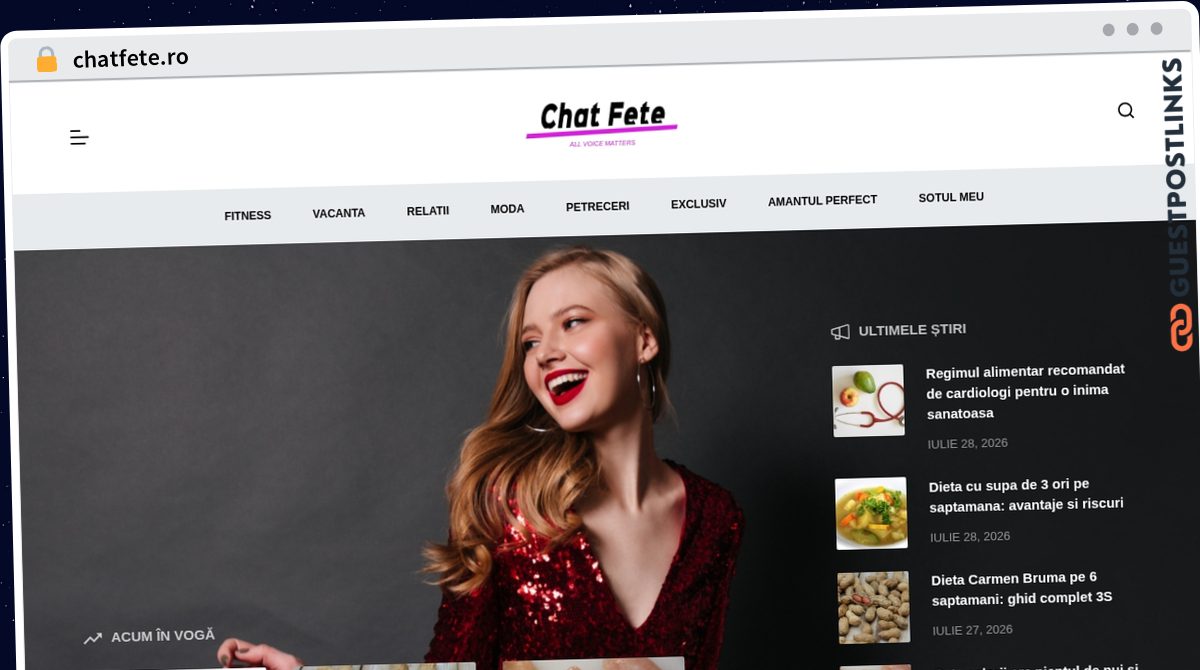 Publish Guest Post on chatfete.ro