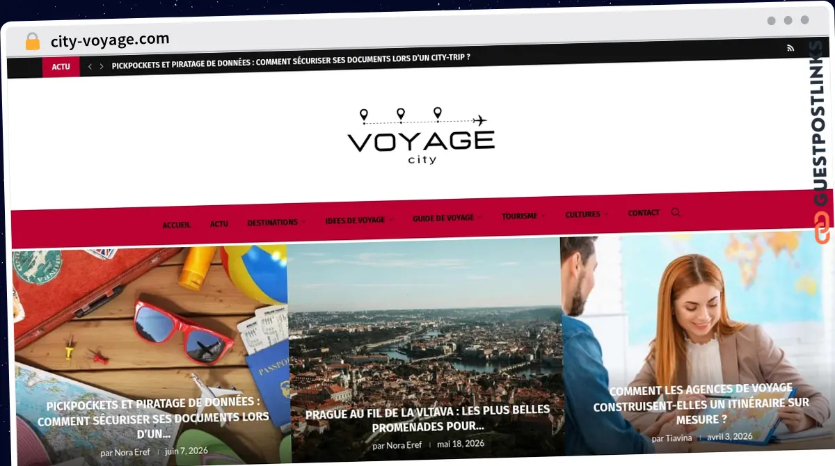 Publish Guest Post on city-voyage.com