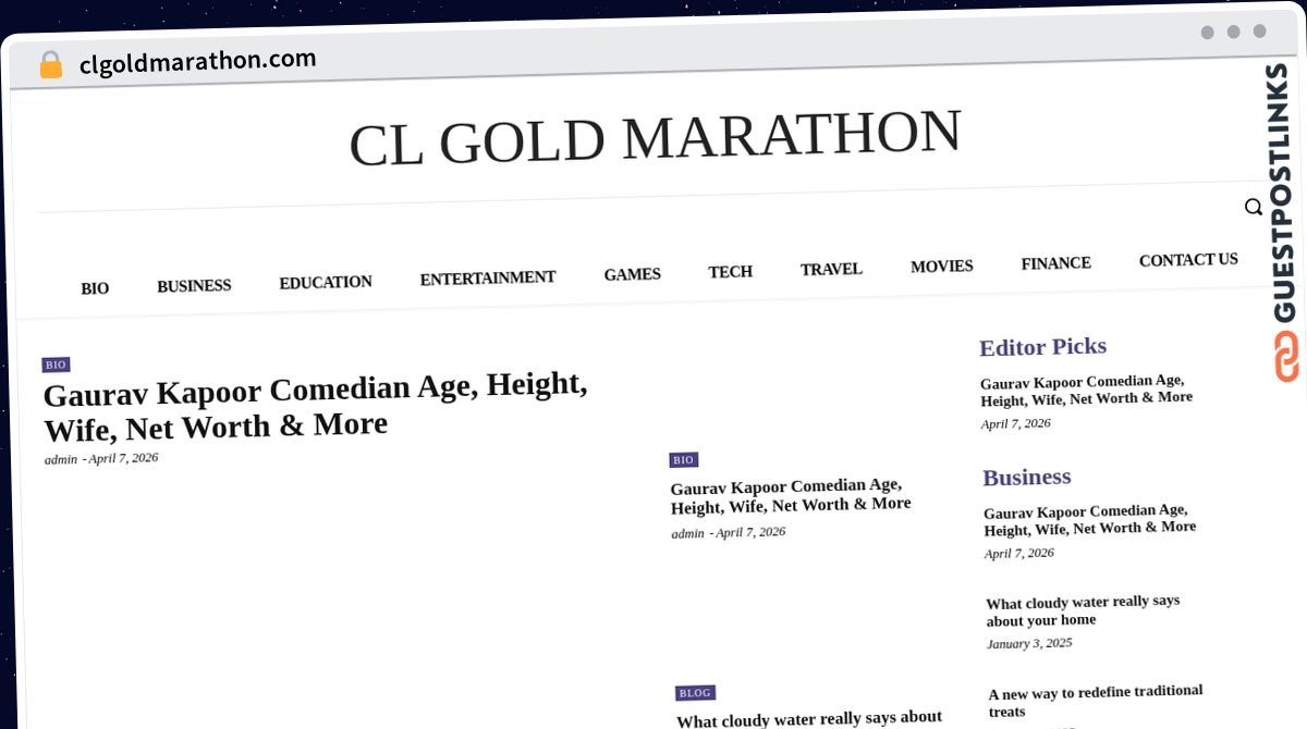 Publish Guest Post on clgoldmarathon.com