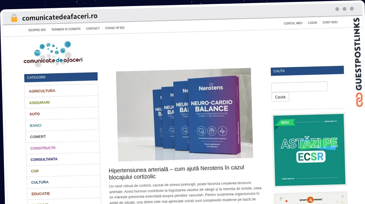 Publish Guest Post on comunicatedeafaceri.ro