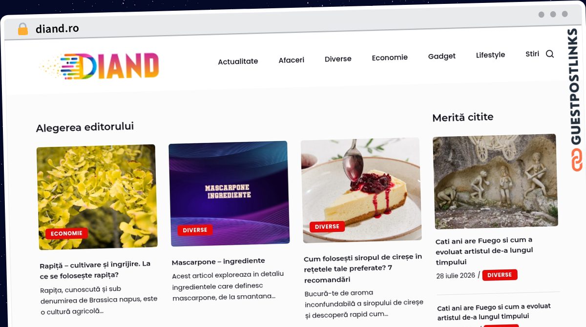 Publish Guest Post on diand.ro