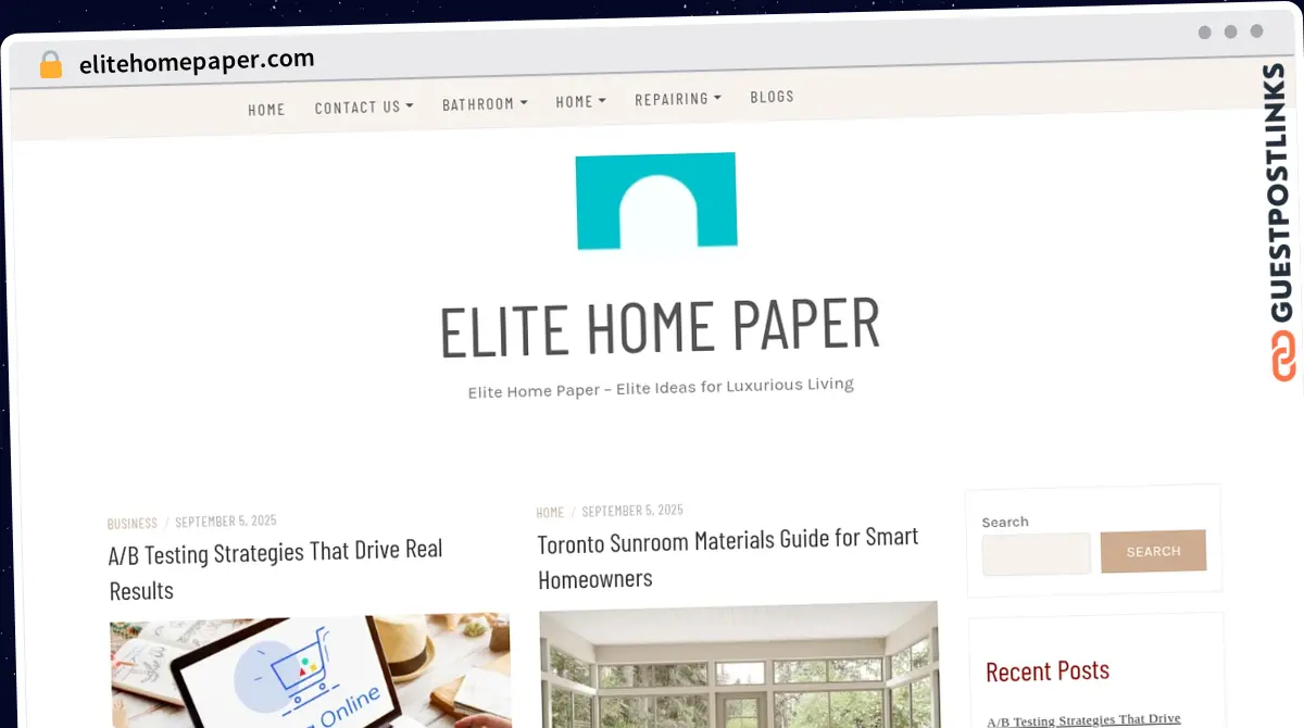 Publish Guest Post on elitehomepaper.com