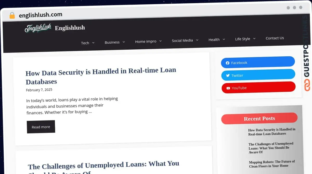 Publish Guest Post on englishlush.com