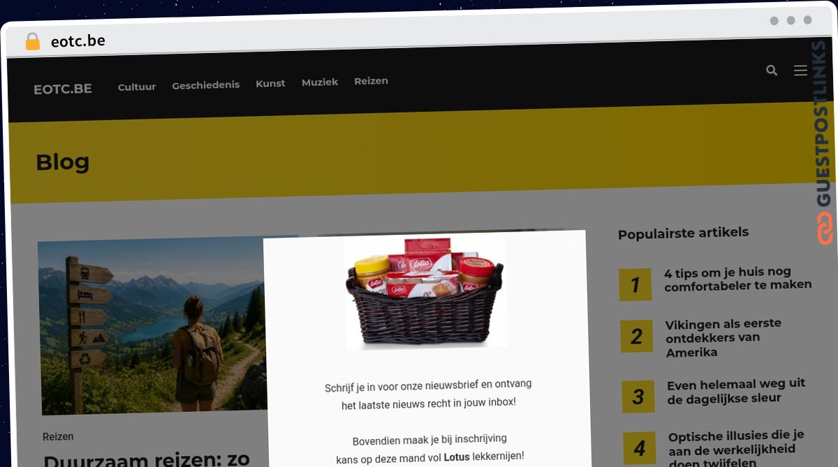 Publish Guest Post on eotc.be