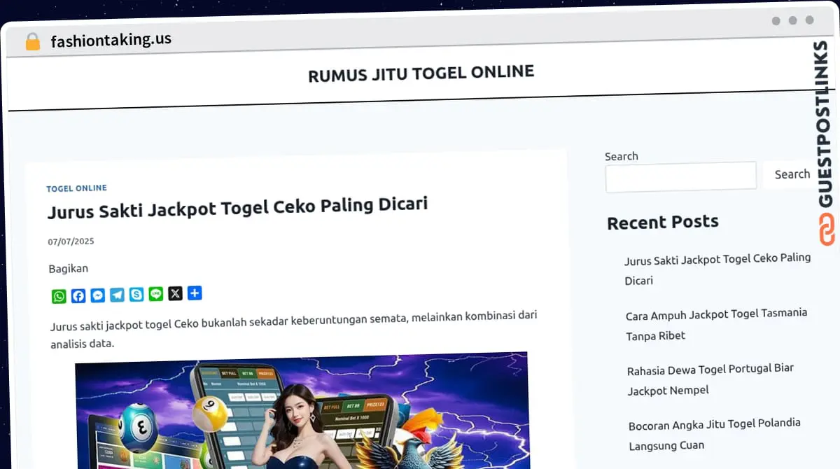 Publish Guest Post on fashiontaking.us