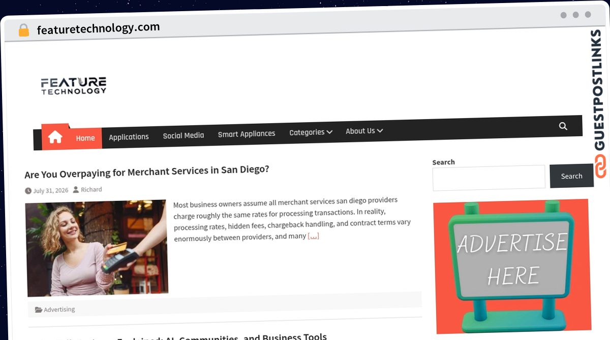 Publish Guest Post on featuretechnology.com