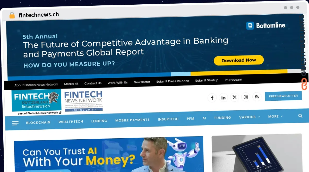Publish Guest Post on fintechnews.ch