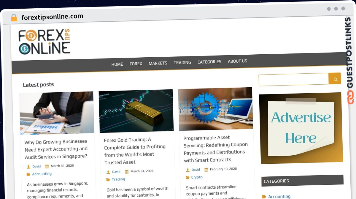 Publish Guest Post on forextipsonline.com