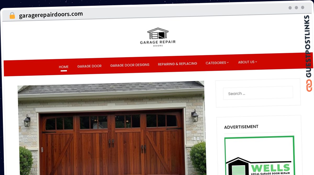 Publish Guest Post on garagerepairdoors.com