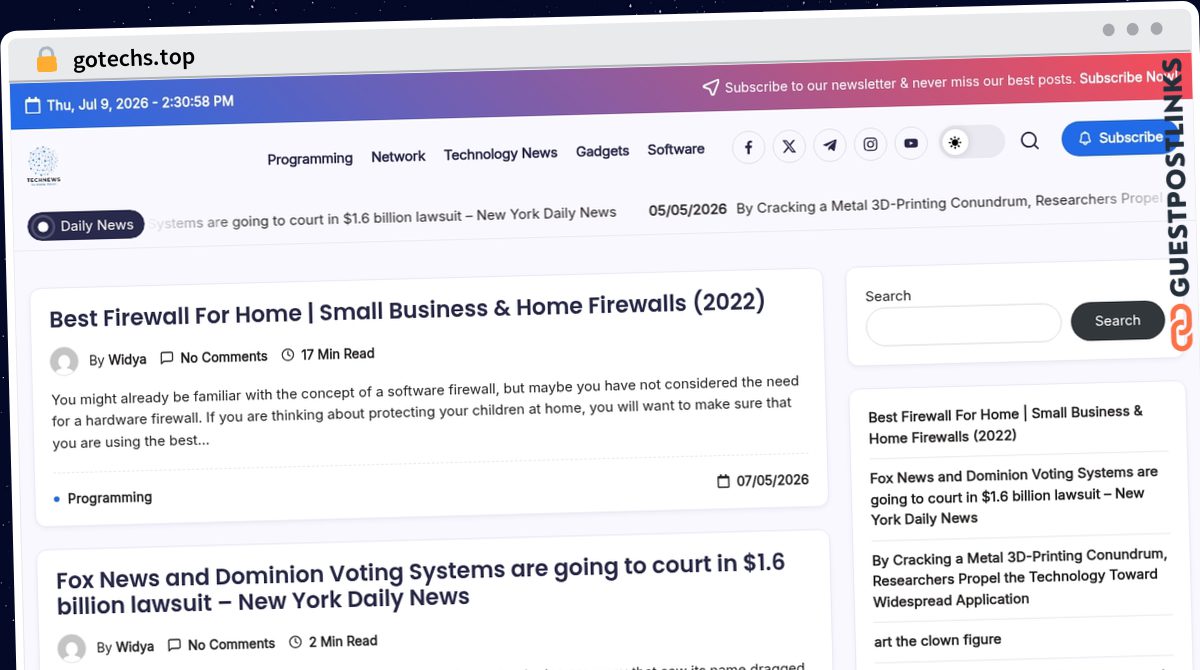 Publish Guest Post on gotechs.top