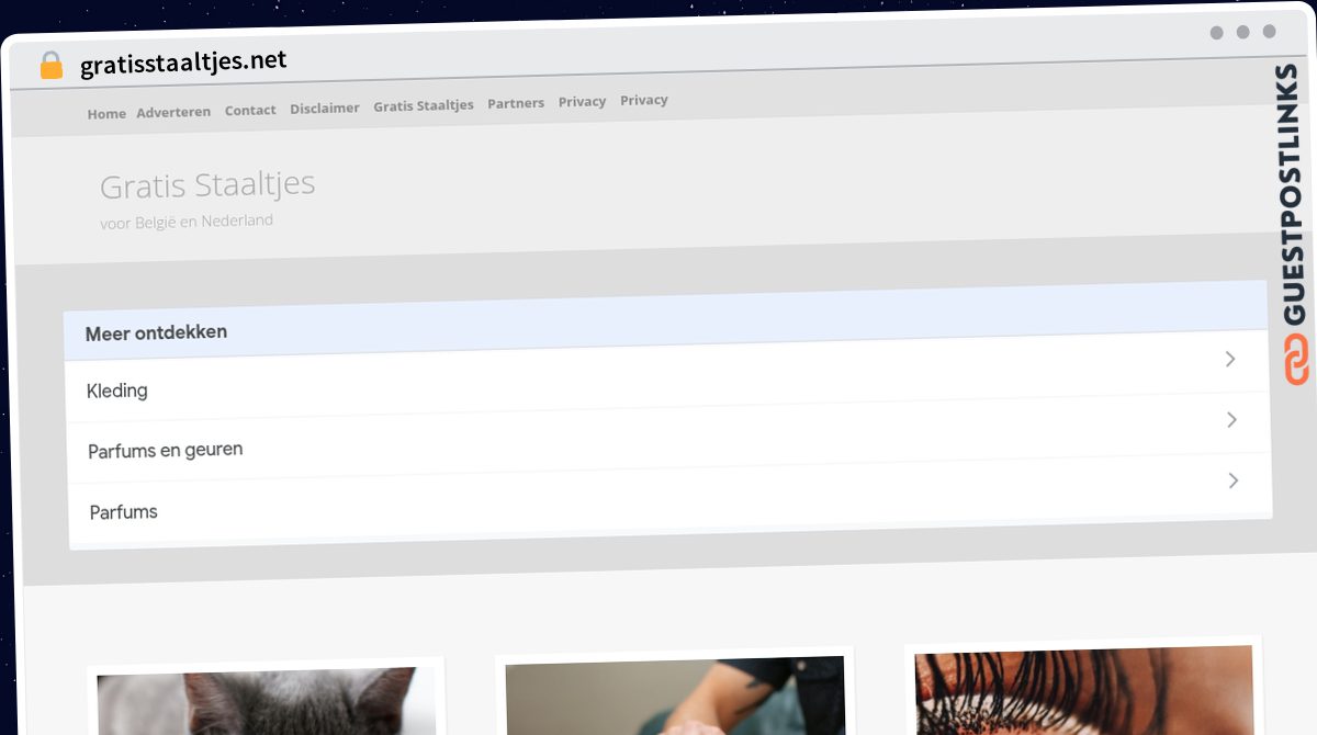 Publish Guest Post on gratisstaaltjes.net