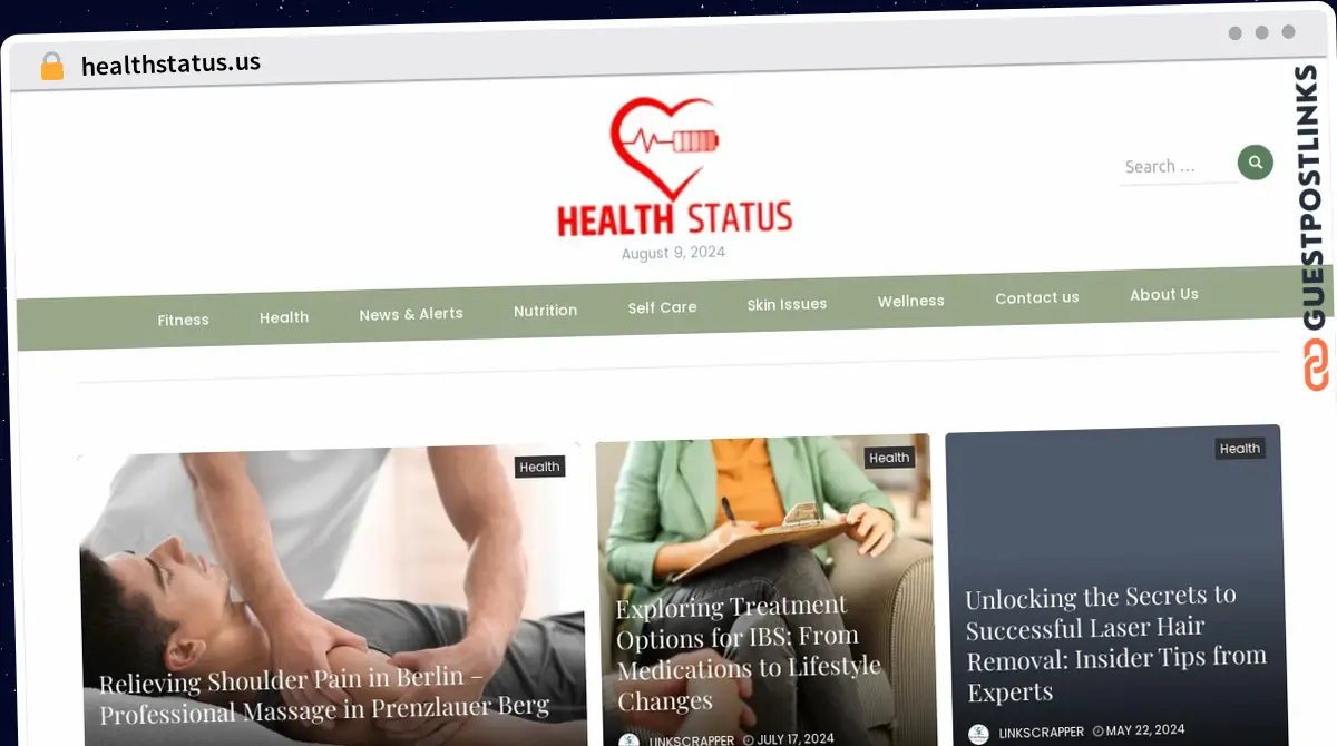 Publish Guest Post on healthstatus.us