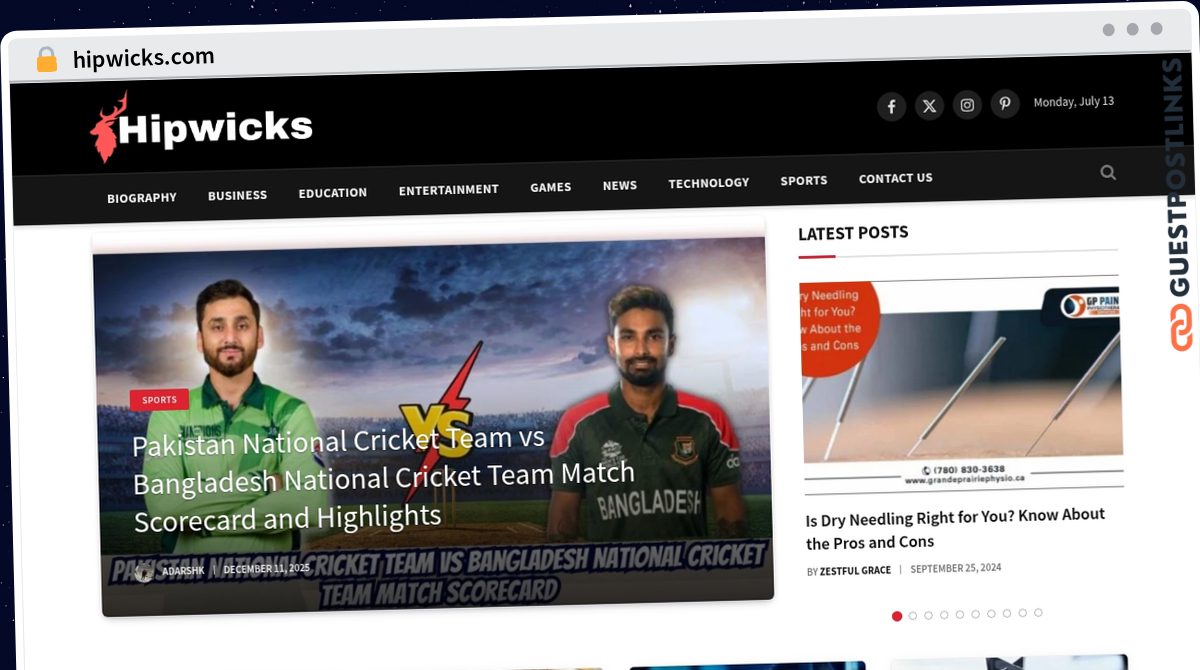 Publish Guest Post on hipwicks.com