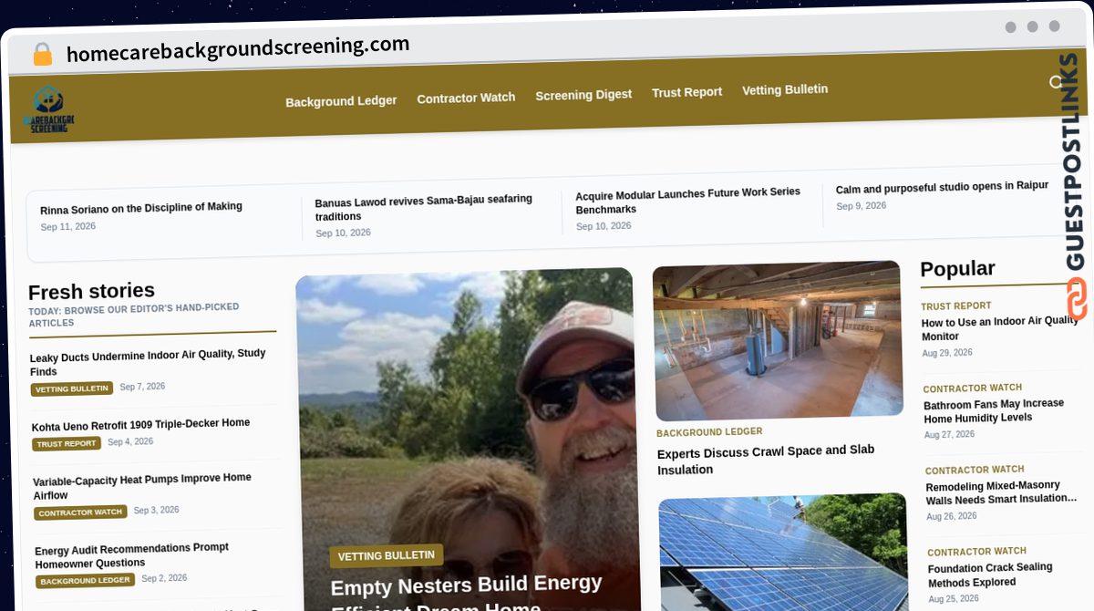 Publish Guest Post on homecarebackgroundscreening.com