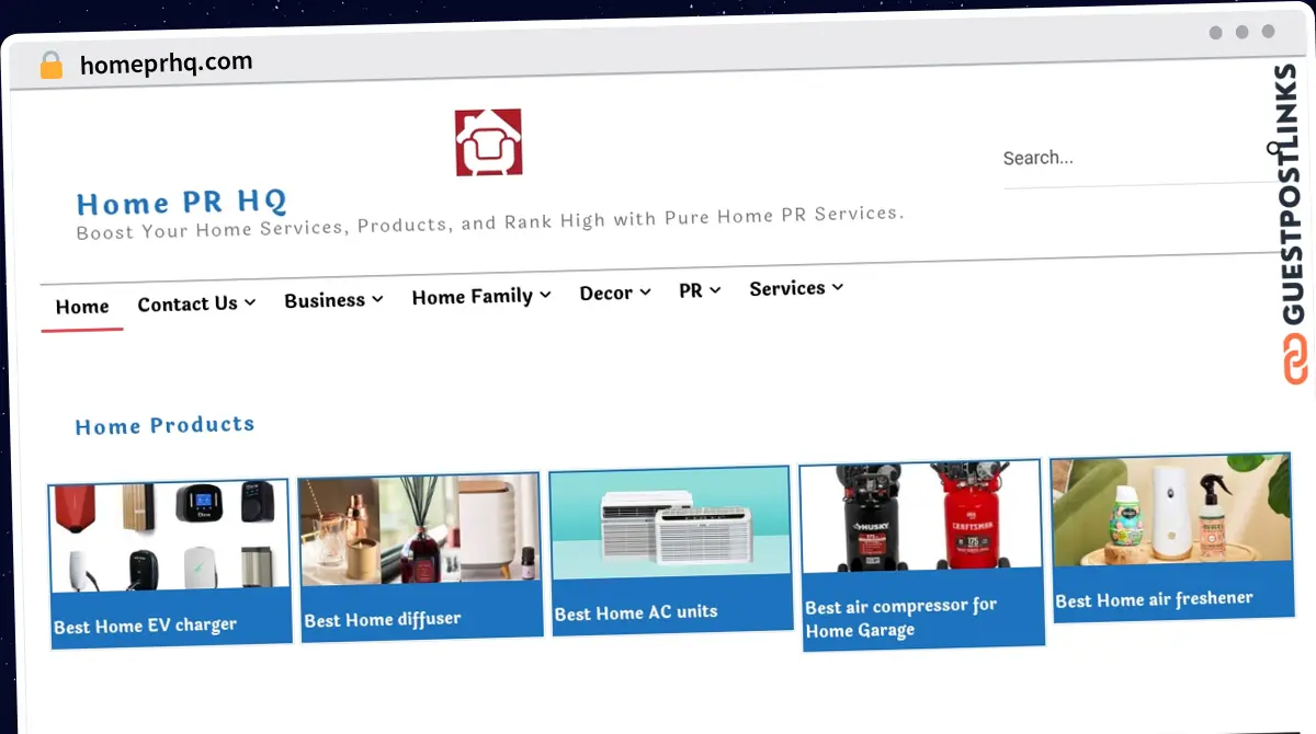 Publish Guest Post on homeprhq.com