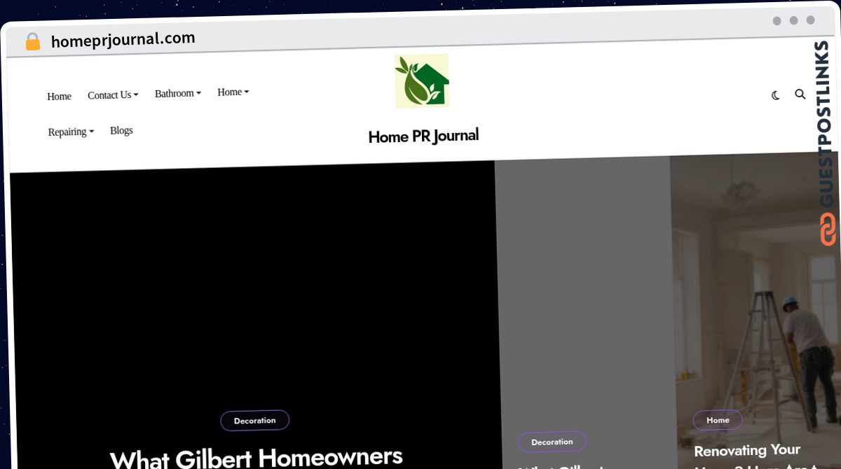 Publish Guest Post on homeprjournal.com