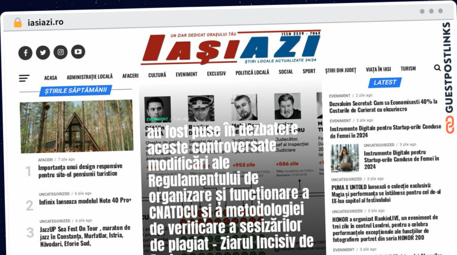 Publish Guest Post on iasiazi.ro