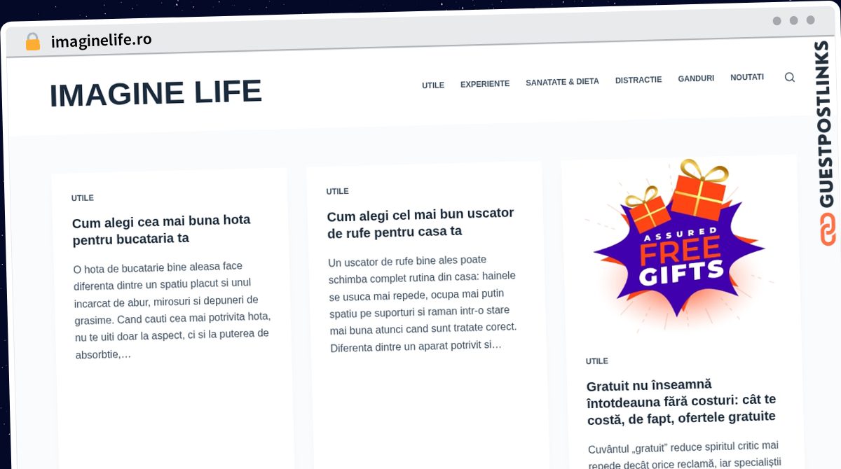 Publish Guest Post on imaginelife.ro