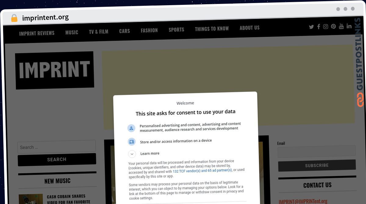 Publish Guest Post on imprintent.org