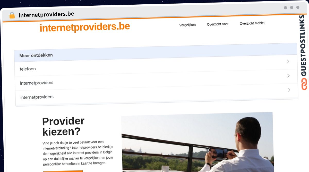 Publish Guest Post on internetproviders.be