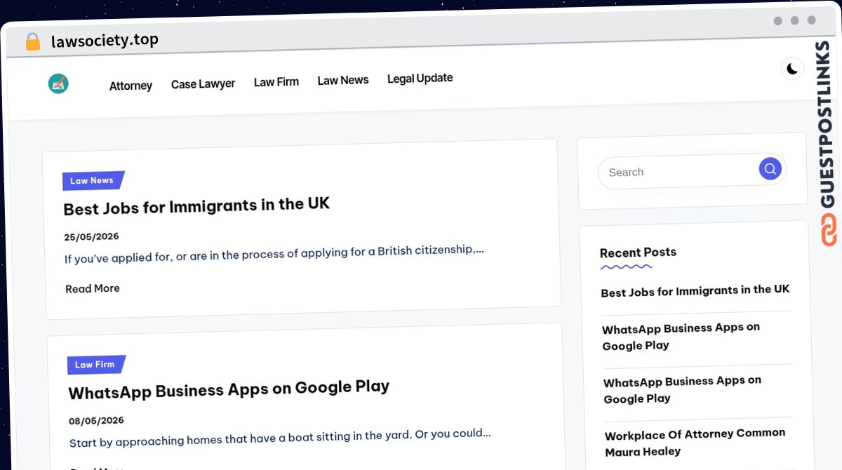 Publish Guest Post on lawsociety.top
