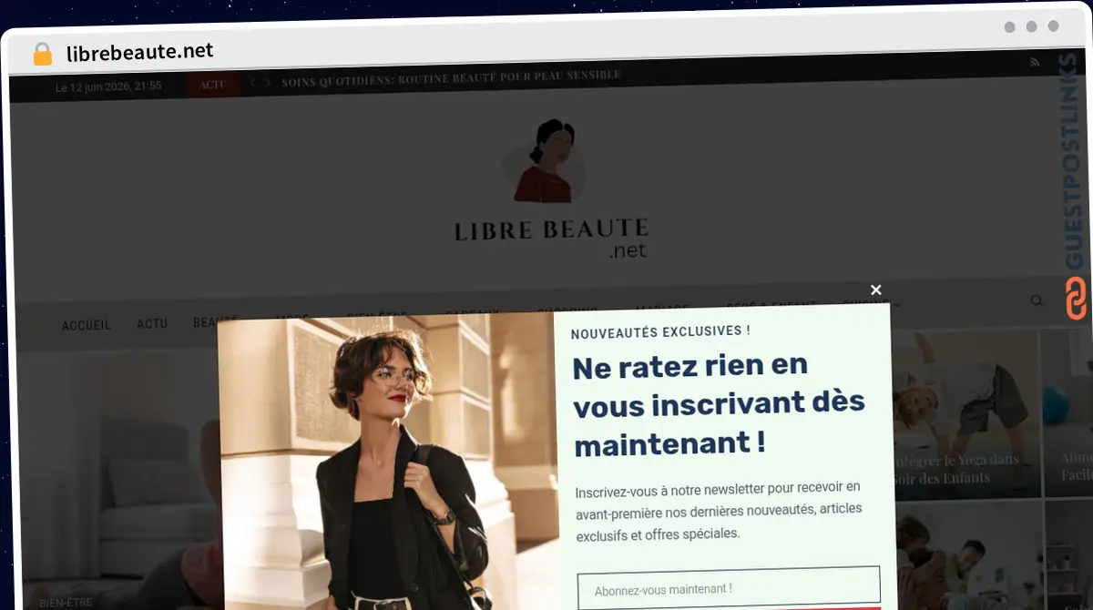Publish Guest Post on librebeaute.net
