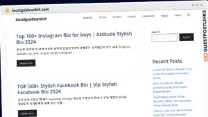 Publish Guest Post on localguideankit.com
