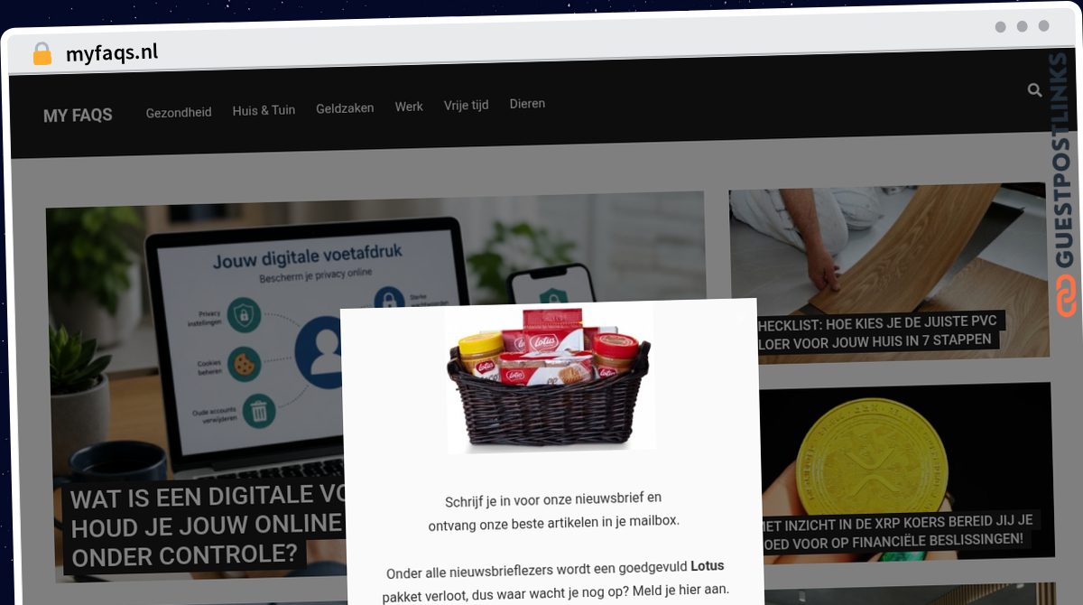 Publish Guest Post on myfaqs.nl