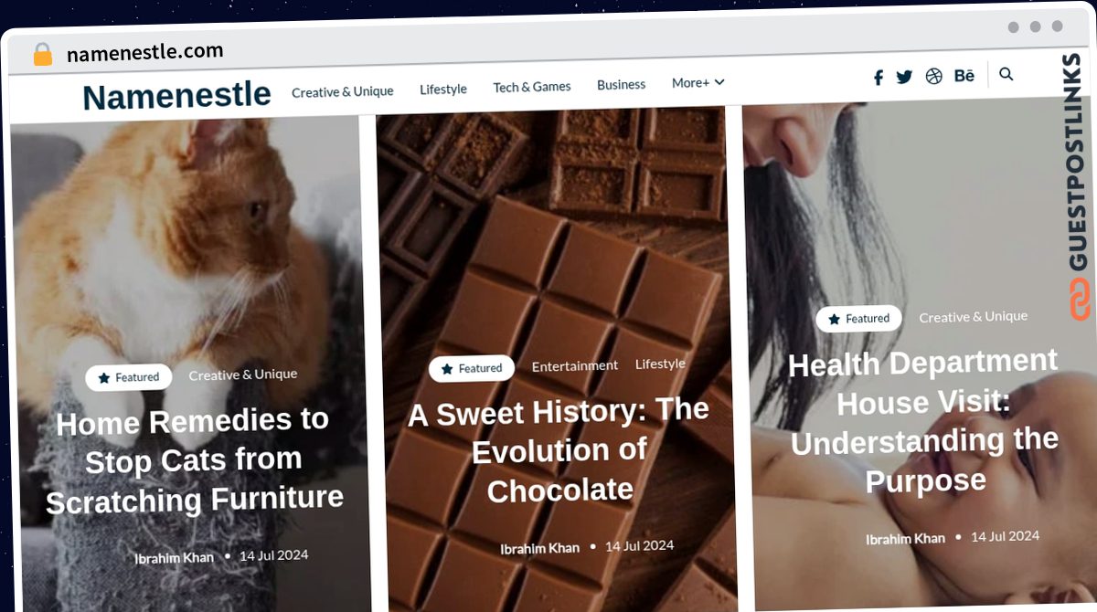 Publish Guest Post on namenestle.com