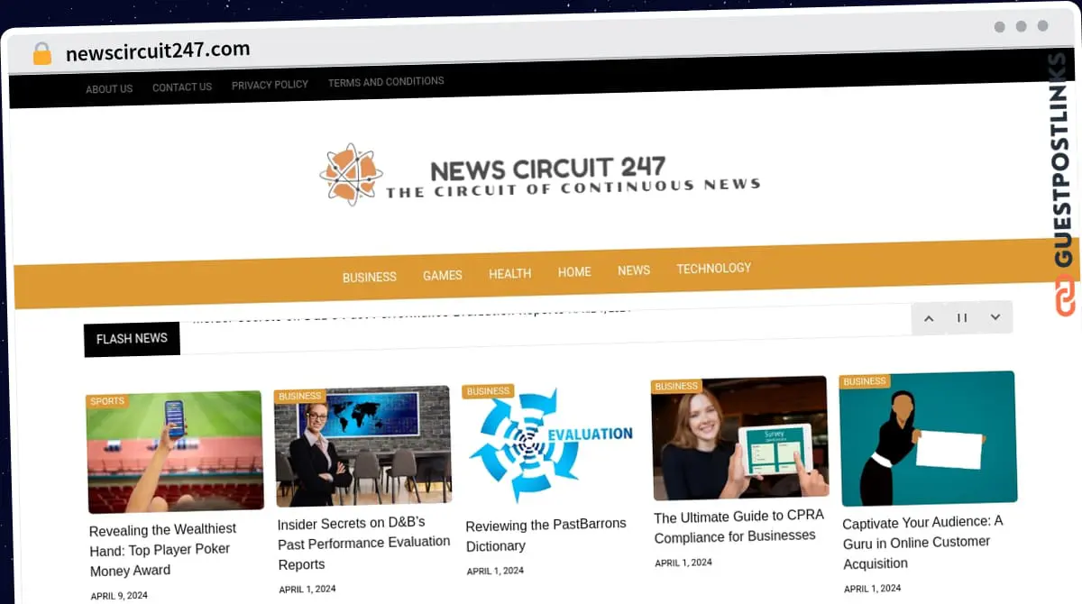 Publish Guest Post on newscircuit247.com