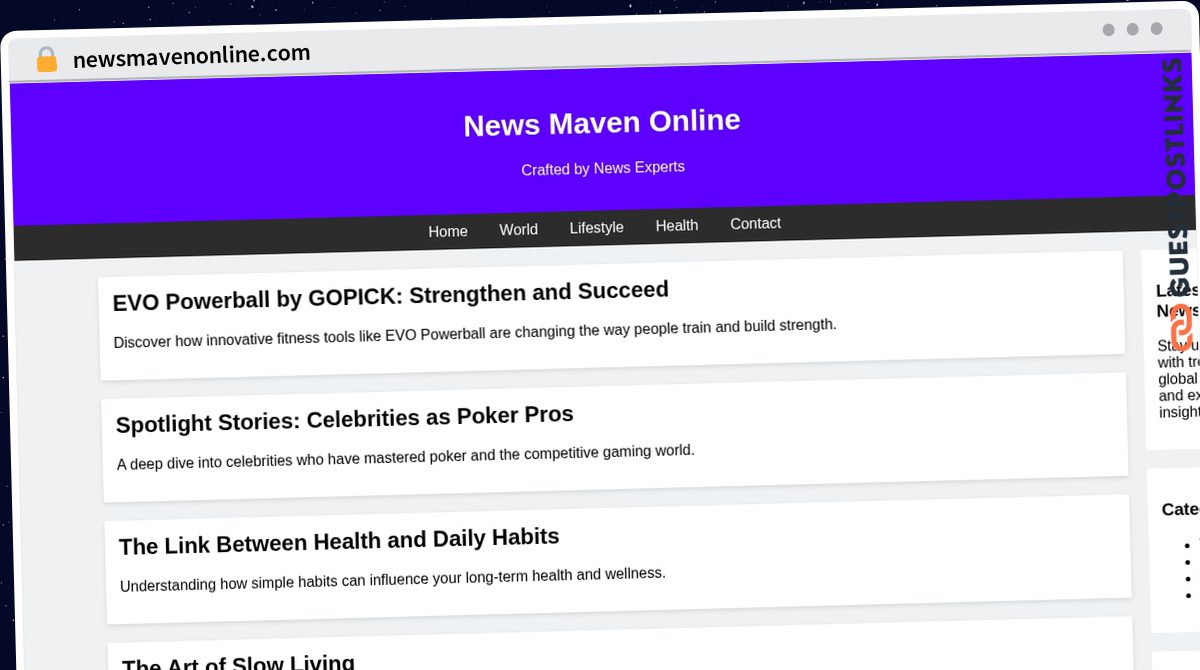 Publish Guest Post on newsmavenonline.com