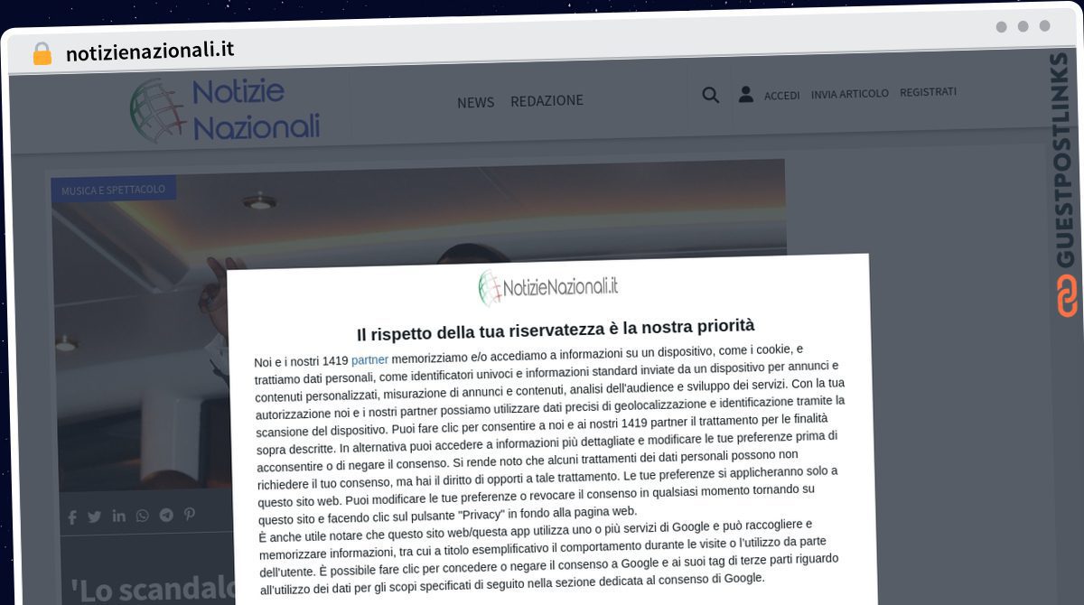 Publish Guest Post on notizienazionali.it