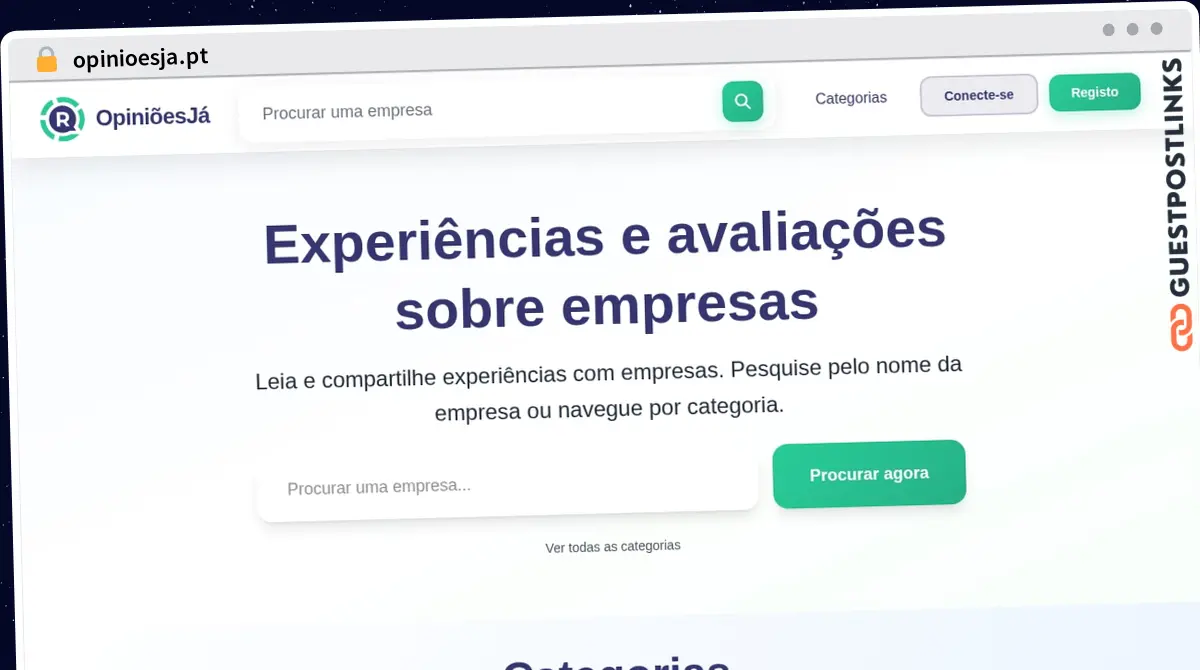 Publish Guest Post on opinioesja.pt