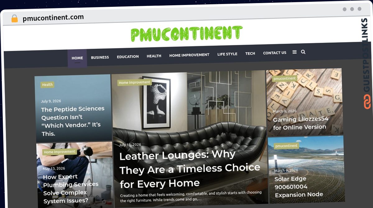 Publish Guest Post on pmucontinent.com