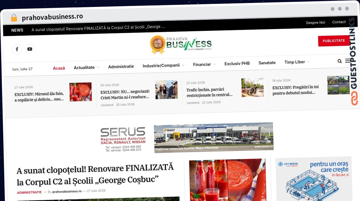Publish Guest Post on prahovabusiness.ro