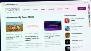 Publish Guest Post on press-mania.ro