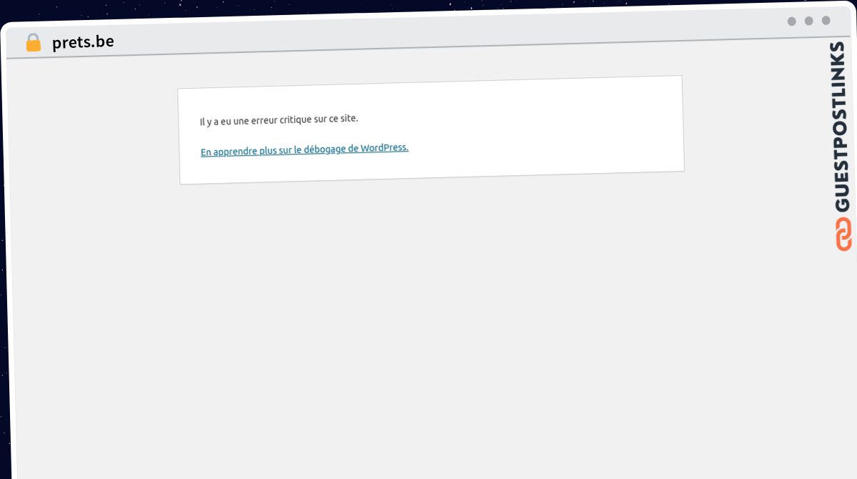 Publish Guest Post on prets.be