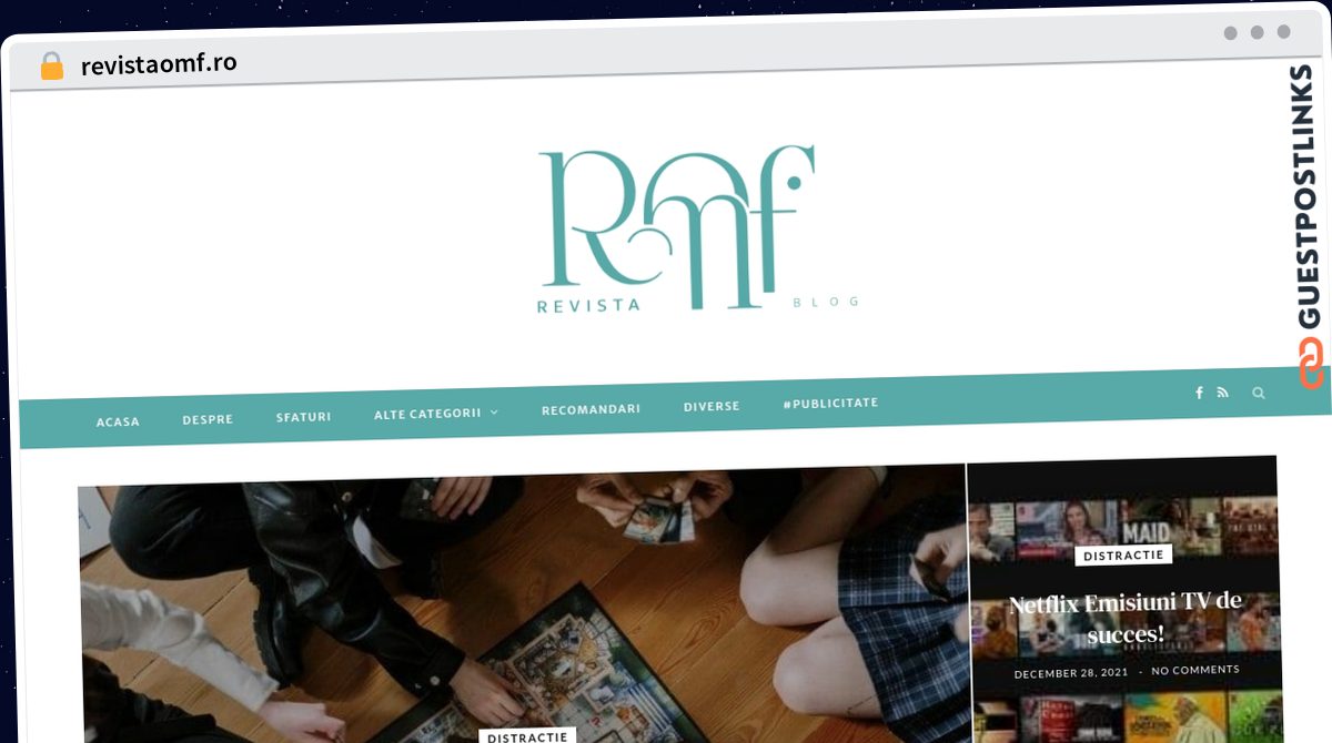 Publish Guest Post on revistaomf.ro