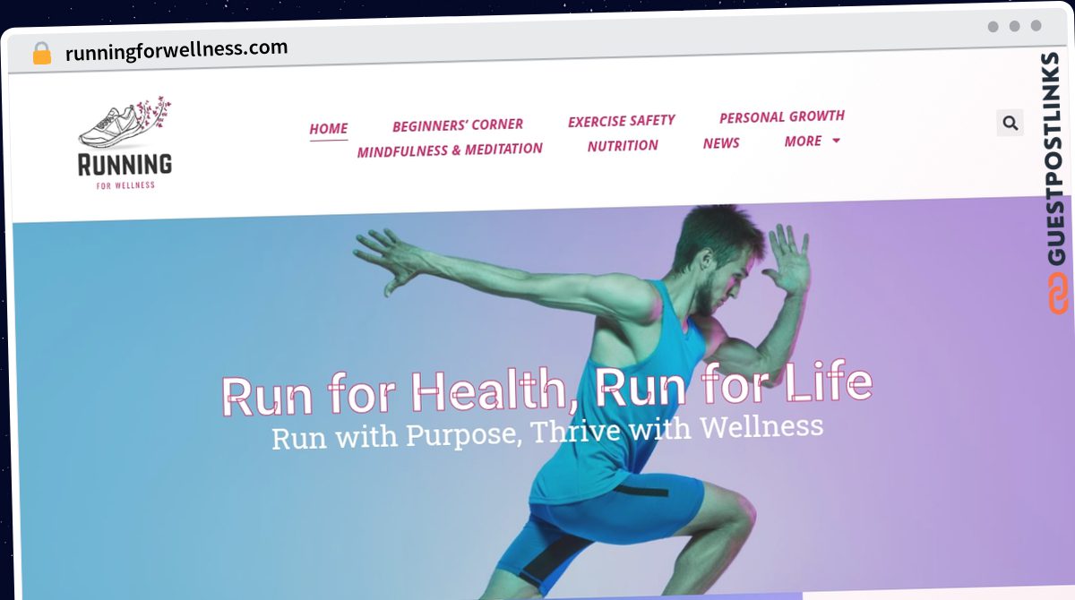 Publish Guest Post on runningforwellness.com