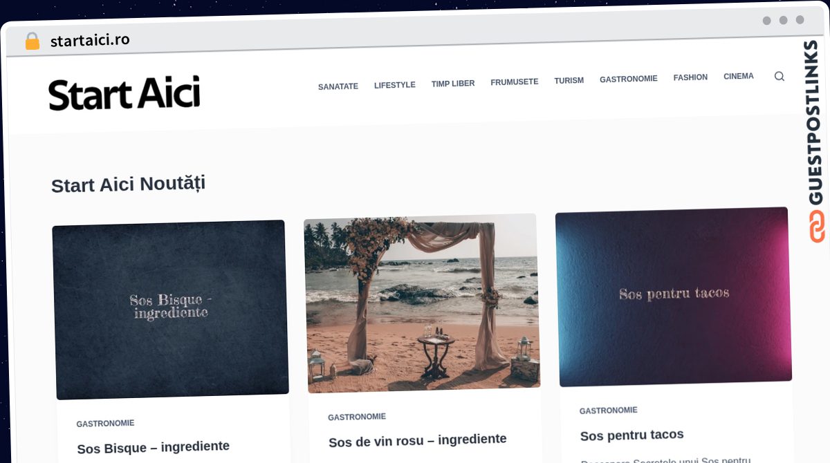 Publish Guest Post on startaici.ro