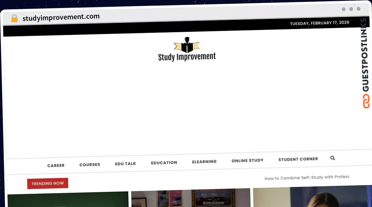 Publish Guest Post on studyimprovement.com