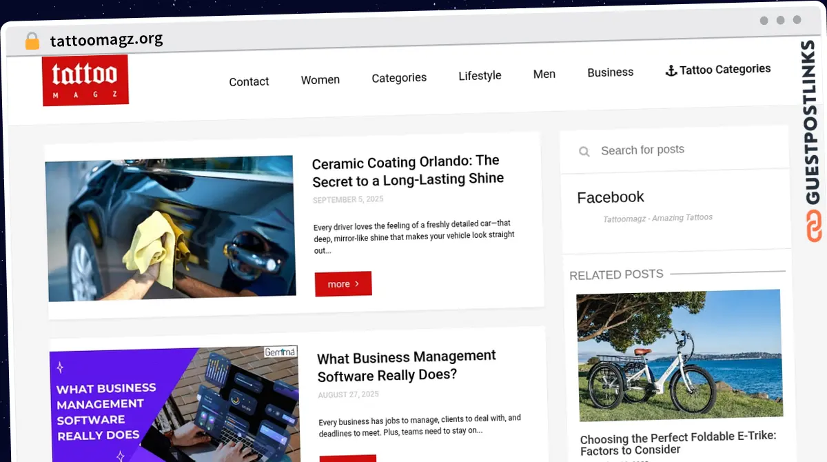 Publish Guest Post on tattoomagz.org